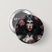Gothic Princess Gothic Fantasy Art Ronde Button 5,7 Cm (Voorkant /achterkant)