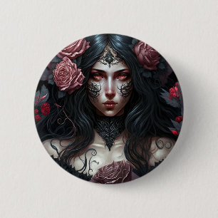 Gothic Princess Gothic Fantasy Art Ronde Button 5,7 Cm