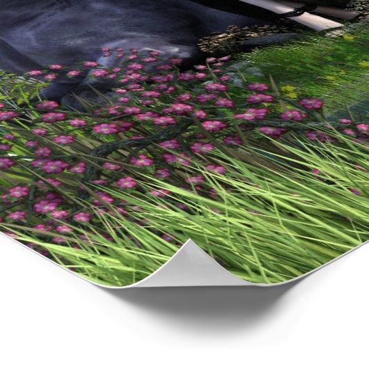 Gothic Princess & Unicorn Poster (Hoek)