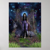 Gothic Princess & Unicorn Poster (Voorkant)