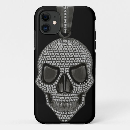 Gothic Printed Diamond Skull Case-Mate iPhone Case (Achterkant)