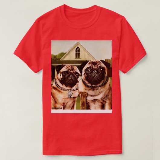 Gothic pugs t-shirt (Design voorkant)