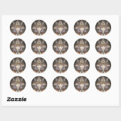 GOTHIC PUMPKIN WITCH HALLOWEEN STICKER SHEET Heart (Vel)