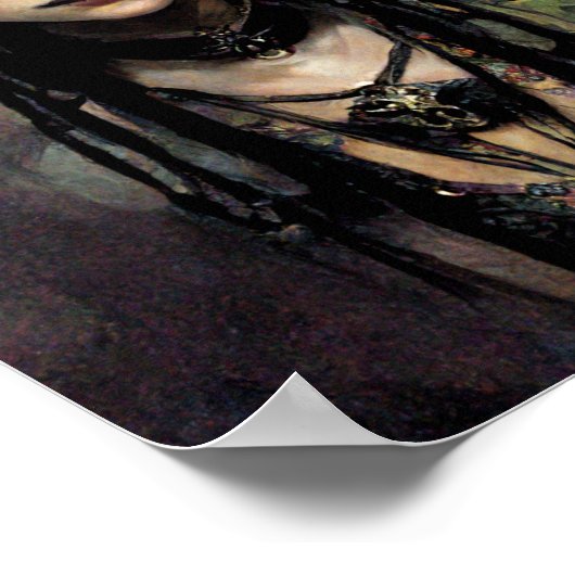 Gothic Punk Elf 2 Fantasy Art Poster (Hoek)