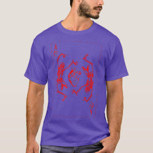 Gothic Punk harten Kaart Gambler Anatomy Skele T-shirt