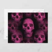 Gothic punk meisjesachtig hete roze schattige sche briefkaart (Voorkant / Achterkant)
