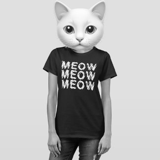 GOTHIC PUNK MEOW MEOW MEOW SHIRT