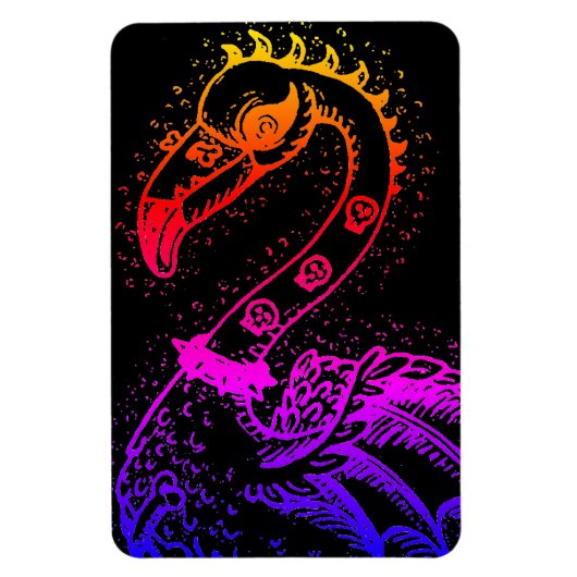 GOTHIC PUNK ROCKER FLAMINGO, SCHEDELS, VERRIJKT HA MAGNEET (Verticaal)