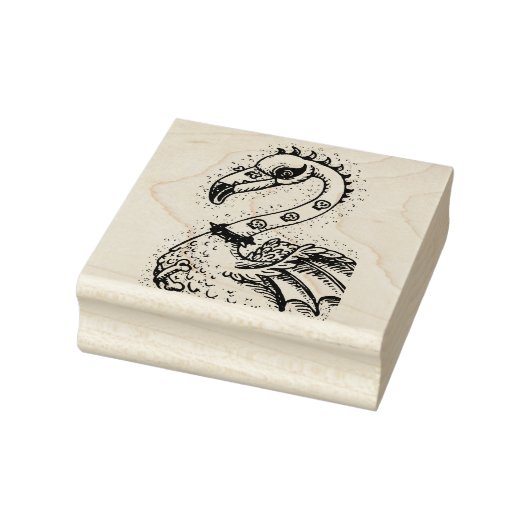 GOTHIC PUNK ROCKER FLAMINGO, SCHEDELS, VERRIJKT HA RUBBERSTEMPEL (Stempel)