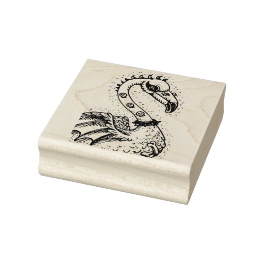 GOTHIC PUNK ROCKER FLAMINGO, SCHEDELS, VERRIJKT HA RUBBERSTEMPEL (Stempel)