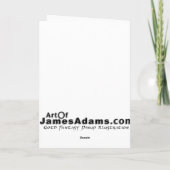 Gothic Punk Snowman Feestdagen Kaart (Achterkant)