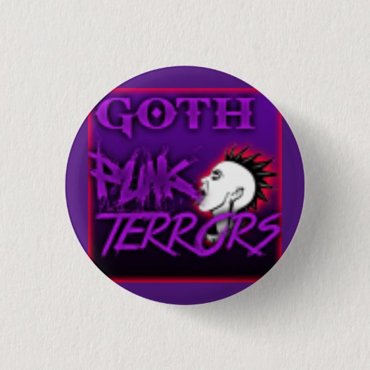 Gothic Punk Terrors Ronde Button 3,2 Cm (Voorkant)