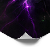 Gothic Purple Raven Wall Art Poster (Hoek)