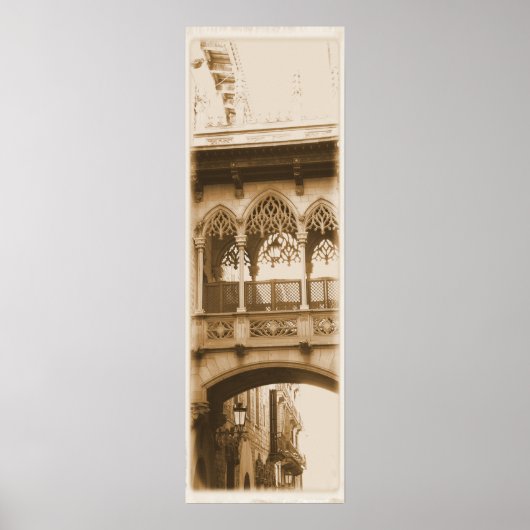 Gothic Quarter Barcelona Poster (Voorkant)