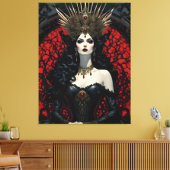 Gothic Queen Canvas Afdruk (Insitu (Woonkamer))