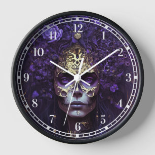 Gothic Queen Fantasy Art Clock