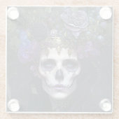 Gothic Queen Fantasy Art Glazen Onderzetter (Achterkant)