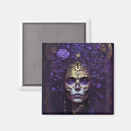 Gothic Queen Fantasy Art Magnet (Voorkant / Achterkant)