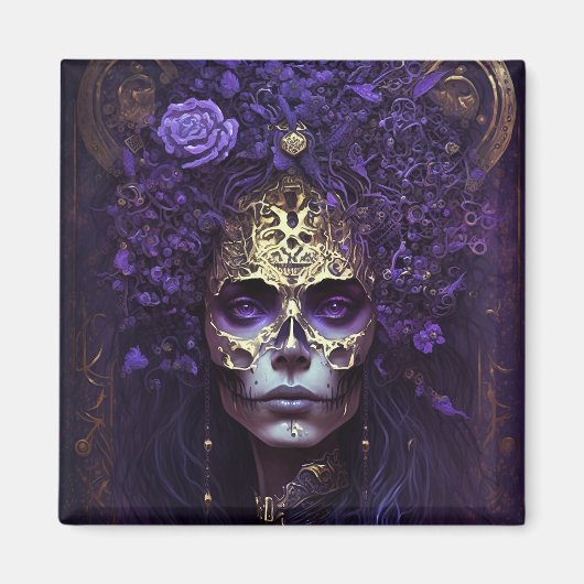 Gothic Queen Fantasy Art Magnet (Voorkant)