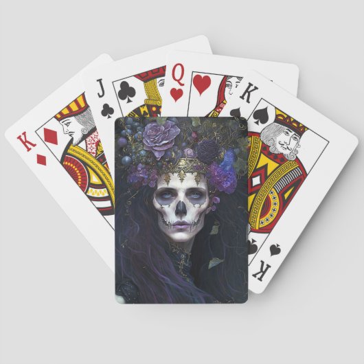 Gothic Queen Fantasy Art Pokerkaarten (Achterkant)