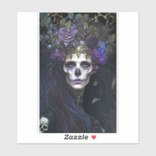 Gothic Queen Fantasy Art Sticker