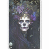 Gothic Queen Fantasy Art Sticker (Voorkant)