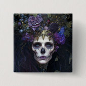 Gothic Queen Fantasy Art Vierkante Button 5,1 Cm (Voorkant)