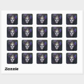 Gothic Queen Fantasy Art Vierkante Sticker (Vel)
