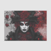 Gothic Queen Halloween Decoupage Tissuepapier (Voorkant)