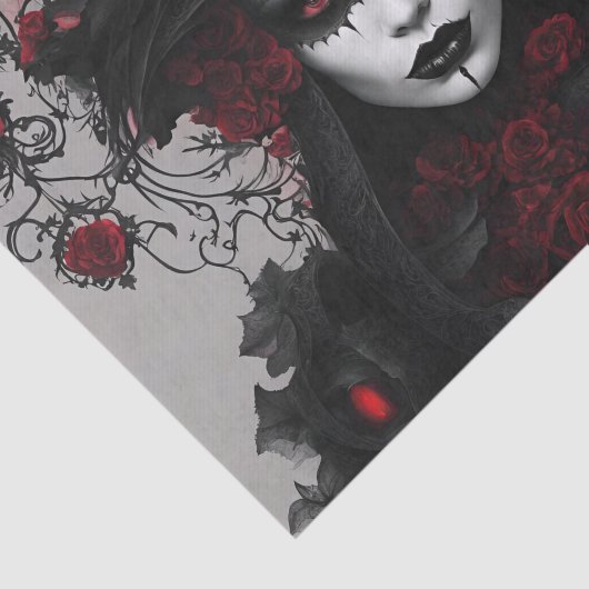 Gothic Queen Halloween Decoupage Tissuepapier (Detail)