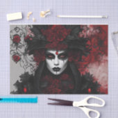 Gothic Queen Halloween Decoupage Tissuepapier (Craft)