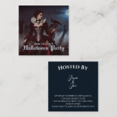 Gothic Queen in Moonlit Graveyard Notitiekaartje (Voorkant / Achterkant)