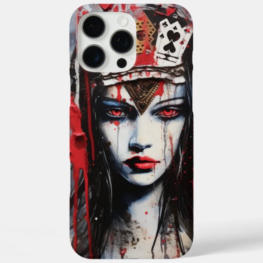 Gothic Queen of Hearts beroemd gemaakt door Alice  Case-Mate iPhone Case (Achterkant)