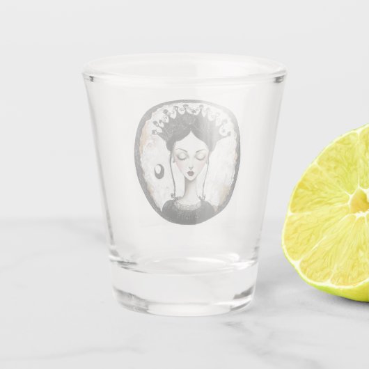 Gothic Queen Shot Glas (Achterkant)