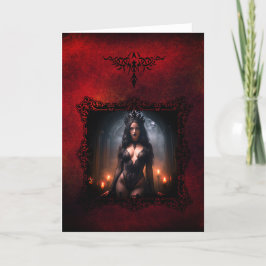 Gothic Queen Wenskaart! Bedankkaart