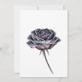 Gothic Quirky Elegant Old English Roos Lux Kaart (Achterkant)