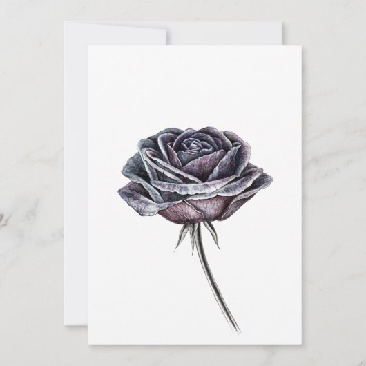 Gothic Quirky Elegant Old English Roos Lux Kaart (Achterkant)