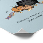 Gothic raad eens hoeveel Snoepjes Baby shower spel Poster (Hoek)