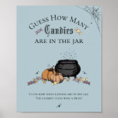 Gothic raad eens hoeveel Snoepjes Baby shower spel Poster (Voorkant)