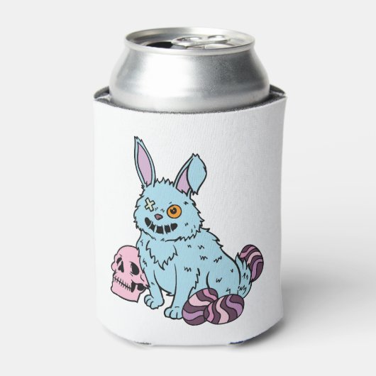 Gothic Rabbit Gothic Bunny Gothic Easter Emo Gothi Blikjeskoeler (Blikje Voorkant)
