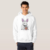 Gothic Rabbit Gothic Bunny Gothic Easter Emo Gothi Hoodie (Voorkant volledig)