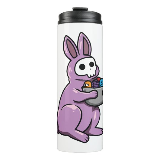 Gothic Rabbit Gothic Bunny Gothic Easter Emo Gothi Thermosbeker (Voorkant)