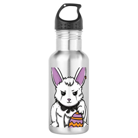 Gothic Rabbit Gothic Bunny Gothic Easter Emo Gothi Waterfles (Voorkant)