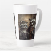 Gothic Raccoons Latte Mok (Rechterhoek)