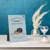 Gothic raden hoeveel Snoepjes Baby shower spel Fotoplaat (Zijkant)