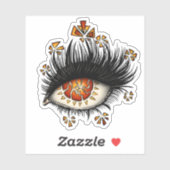 Gothic rare oogkunst sticker (Vel)