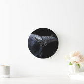 Gothic Raven and Crow Familiar Ronde Klok (Huis)