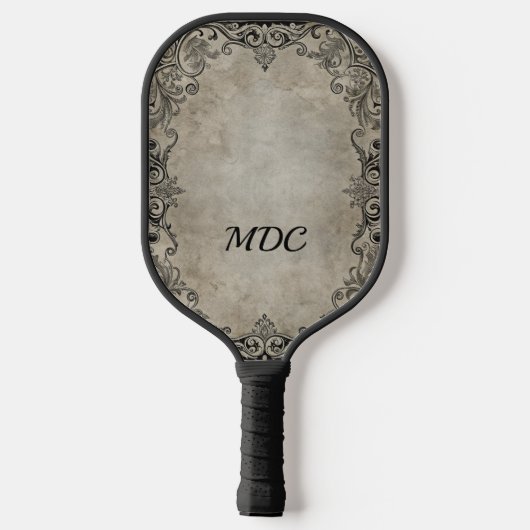 Gothic Raven and Roses Pickleball Paddle (Achterkant)
