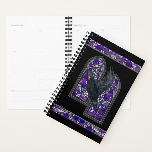 Gothic Raven Art Black Day Planner (Display)