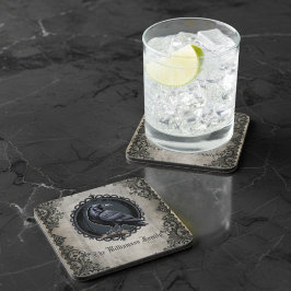 Gothic Raven Black  Bier Onderzetter